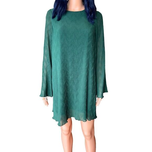 NWT Sadie & Sage Wonderstruck Textured Green Mini Dress - Picture 3 of 7